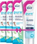 Veet Pure Hair Removal – Sensitive Skin Cream 100G,Set Of 3 Cream(300 G, Set Of 3)