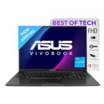 Asus Vivobook 16, Intelcore I3-1215U 12Th Gen, Thin And Light Laptop, 16-Inch (40.64 Cm) Fhd+, (8 Gb Ram/512Gb Ssd/Windows 11/Fingerprint/Black/1.88Kg), X1605Zab-Mb322Ws