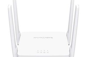 Mercusys Ac1200 Wireless Dual_Band Wifi Router Mercusys Ac10 | 1200 Mbps Wi-Fi Speed | 4 High Gain Antennas | Parental Control | Iptv And Ipv6 Supported, White