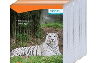 Apsara Small Size Softbound Notebook 19X15.5 Pages 92Maths Unruled (Pack Of 20)