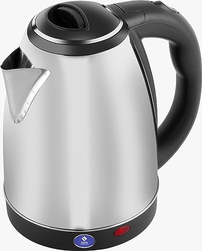 Stuffa 1.8 Litre Electric Kettle Stainless Steel For Used For Boiling Water, Making Tea And Coffee, Instant Noodles, Soup Etc Multipurpose Auto Cut Off 1500 Watts (Silver)
