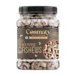Cosmaty Premium Whole Pepper Cashews Kaju Nuts Dry Fruit (1 Kg)