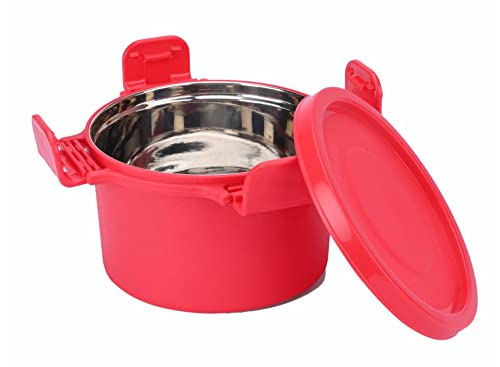 Signoraware Smart Twin Executive Big Container, 500Ml, Set Of 1, Red