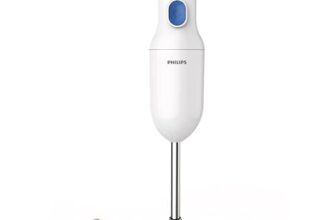 Philips Hl1655/00 Hand Blender | Powerful 250W Motor | With Rust Free Steel Arm | Easy Single Trigger Operation | Specially Designed Blades | Wall Bracket For Easy Storage, 2Year Warranty Blue & White