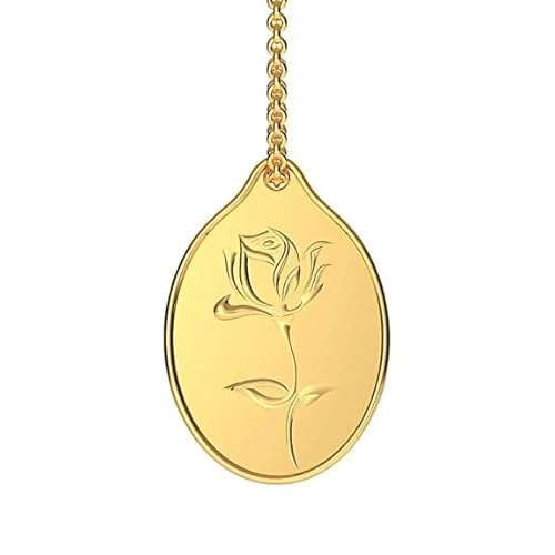 Malabar Gold & Diamonds 24K Gold Coins 1.5 Gram | Gold Coin Pendant 24K 999 | Gold Coin Cum Pendant For Birthday, Wedding, Dusshera & Diwali Gift | Rose Impression