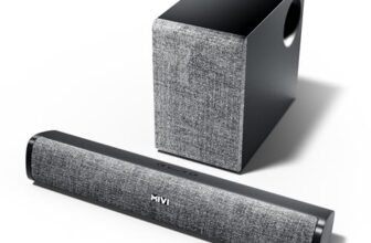 Mivi Fort Q48 Soundbar With Subwoofer, 48 Watts, 2.1 Channel With 2 In-Build Full-Range Speakers And An External Subwoofer, Multiple Input Modes, Made In India Soundbar For Tv