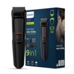 Philips India’S No.1 Men’S Trimmer | Self Sharpening Blades | Single Stroke Grooming I 9 In1 Face, Nose And Body I 3 Year Warranty | Powerful Motor | No Oil Needed I 60 Min Runtime I Mg3710/65