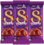 Cadbury Dairy Milk Silk Bubbly Chocolate Bars(3 X 120 G)