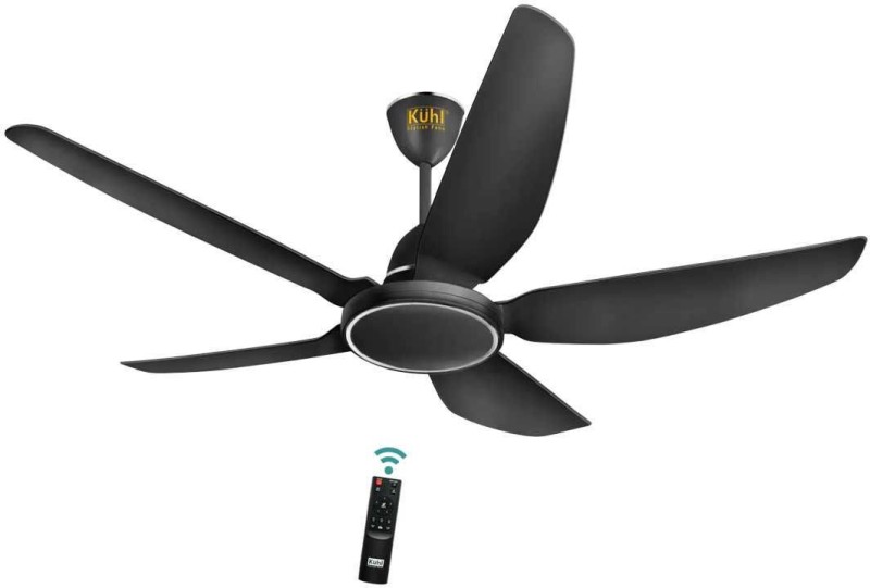 Kuhl Brise E5 5 Star 1320 Mm 5 Blade Ceiling Fan(Black | Pack Of 1)