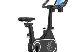 Lifelong Fit Pro Spin Fitness Bike With 6Kg Flywheel, Adjustable Resistance & Heart Rate Sensor For Fitness At Home Workouts|Max Weight Capacity: 100 Kg (Llsbb50, Black)