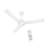 Havells 1200Mm Glaze Bldc Motor Ceiling Fan | Remote Controlled, High Air Delivery Fan | 5 Star Rated, Upto 60% Energy Saving, 2 Year Warranty | (Pack Of 1, White)