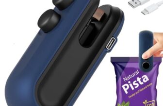 Perpetual Mini Sealer For Plastic Bags, Portable Handheld Vacuum Sealer For Food, Snacks, Chips, Fresh Storage, Plastic Bags Sealer Machine, (Multicolor)