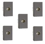Havells Oro Tv Socket Oro (Magnesium Grey,Pack Of 5)