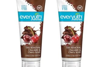 Everyuth Naturals Tan Removal Chocolate&Cherry Scrub|D Tan,Detoxify&Cleanse|Paraben Free|Antioxidant Choco&Multi-Vitamin Cherries|For Oily,Dry,Normal,Combination&Sensitive Skin – 100G (Pack Of 2)