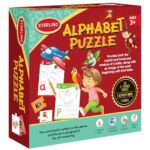 Toyzmania Alphabet Puzzle For Kids | 3+Years | Gift Set For Boys And Girls | 60 Puzzle Pieces, 1 Activity Book And 1 Pencil