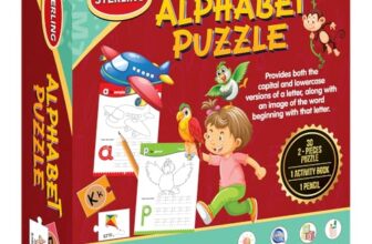 Toyzmania Alphabet Puzzle For Kids | 3+Years | Gift Set For Boys And Girls | 60 Puzzle Pieces, 1 Activity Book And 1 Pencil