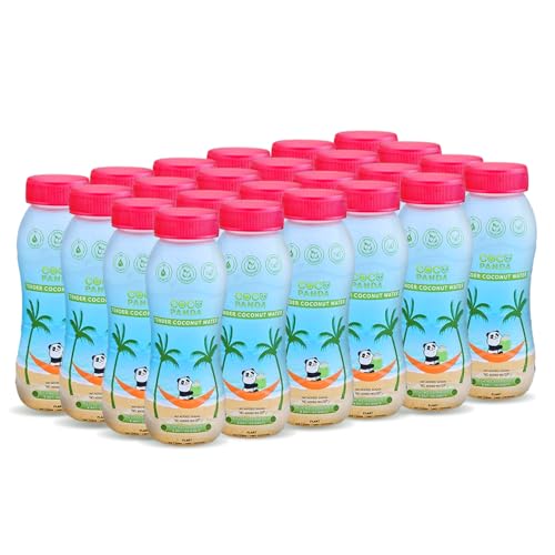 Coco Panda Tender Coconut Water – Pack Of 24 (Each 200 Ml) | Extracted From Real Green Young Tender Coconuts | No Added Sugar Or Artificial Flavor | Instant Hydration, Energy Booster