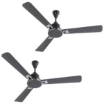 Ecolink Airoserenade 1200Mm Decorative Ceiling Fan|Bee 1 Star Rated Energy Efficient Ceiling Fan|Superior Air Delivery (Titanium Grey)