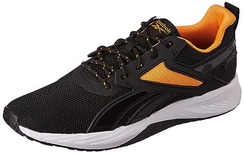 Reebok Mens Force Runner M Black/Shocking Orange Semi Sneaker – 10 Uk (Iq6739)