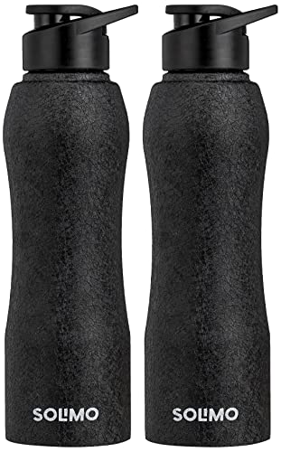 Aristocrat Polypropylene Armstrong 3 Pc Set 4 Spinner Wheels Trolley Bags For Travel Hardcase Luggage, Lightweight Bag With Combination Lock (Black)(55, 65 & 75) Cm, Small,Medium & Large