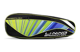 Li-Ning Abdp444 – 1 2 In 1 Polyester Badminton Racket Bag (Black, Large) | Duffle | Light – Weight | Unisex – Men, Boys, Girls, Women