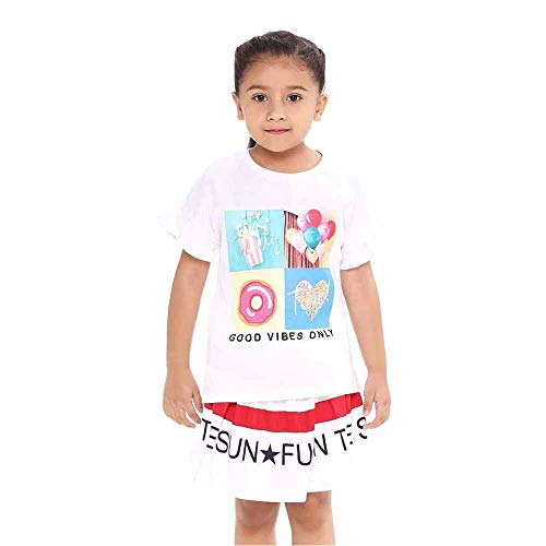 Stop By Shoppers Stop Girl’S Plain Regular Fit T-Shirt (A20710Gctee10001_White Size_02)