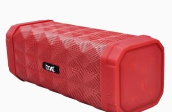 Boat Stone 650 10W Bluetooth Speaker With Upto 7 Hours Playback, Ipx5 And Integrated Controls (Red)