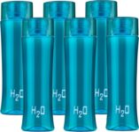 Flipkart Smartbuy Premium Quality Oval Round Shape Water Bottle Set Of Fridge 1020 Ml Bottle(Pack Of 6, Green, Pet)
