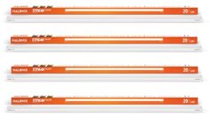 Halonix 20W Led Batten/Yellow Tubelight | Streak Square 4-Ft Led Batten For Living Room & Bedroom | Warm White Yellow, Pack Of 4