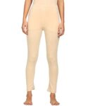 Fruit Of The Loom Soft Cotton Blend Thermal Bottom Pant For Women | Comfortable Fit | Tan Pack Of 1