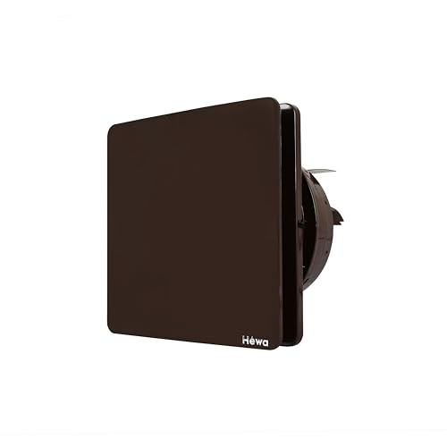 Hewa Casa 6 Inch 150Mm (Round) High Speed Copper Exhaust Fan For Bathroom Kitchen Office With Dust Protection Shutters (Brown)