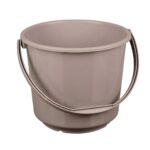 Kuber Industries Bucket | Plastic Bucket For Mopping | Bucket For Cleaning | Storage Container Bucket | Water Storage Bucket | Bathroom Bucket | Plain Bucket | 5 Ltr | Brown