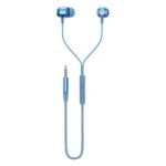 Boat Newly Launched Bassheads 162 V2 Wired Earphones With 10Mm Drivers, Metallic Earbuds, Integrated Controls, In-Line Microphone, Ergonomic Fit, Braided Cable & 3.5Mm Jack(Calm Blue)