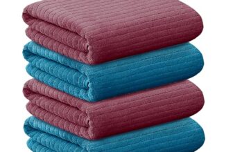 Story@Home Hand Towel Set Of 4 | 400 Gsm Microfiber Hand Towels | Color : Pink & Blue | Soft Towel & Absorbent Gym Towel | Quick Dry Towel For Kitchen Towel | Lightweight Bamboo Towels For Kids Towel