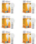 Wipro 10 W Standard B22 Led Bulb(White, Pack Of 6)