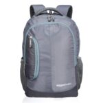 Amazon Basics 29 L Laptop Backpack For Men & Women | Spacious Front Pocket And Back Padding | For Travel, Outdoor, College | 32.5 L X 20 W X 47.5 H Cm | Dark Grey, Light Grey