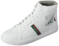 Woodland Men’S White/Green Pu Sneaker-8 Uk (42 Eu) (Snb 4597022)