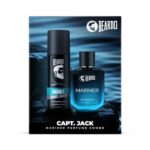 Beardo Mariner Fresh Perfume Edp 50Ml & Mariner Captain Jack Body Spray 120Ml For Men, Eau De Parfum, Long Lasting For Men, Deodorant Body Spray Day Time Fragrance Body Spray For Men