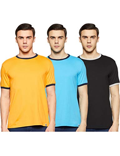 Amazon Brand – Symbol Men’S Solid Regular Fit T-Shirt (Ss19Tsodpo2-5_Multicolor2 M)