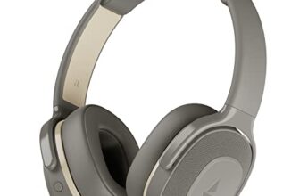 Boat Rockerz 425 Bluetooth Wireless On Ear Headphones Signature Sound, Enx Tech, Asap Charge, 25H Playtime, Bluetooth V5.2, Dual Pairing With Mic (Ash Grey)