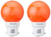 Philips Deco Mini Base B22 0.5-Watt Led Bulb (Pack Of 4, Red)