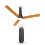 Havells 1200Mm Elio Underlight Bldc Ceiling Fan | Remote Controlled, High Air Delivery Fan, 5 Star Rated | Upto 60% Energy Saving, 2 Year Warranty | (Pack Of 1, Pine Wood Matte Black)