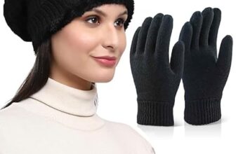Perpetual Women’S Winter Wear Set And Gloves – Stylish Woolen Caps, Neck Warmers, And Winter Accessories For Men And Women, Perfect Beanie Cap For Cold Weather, Motorbike, Pet Grooming Mix Color 1 Set