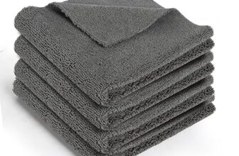 Innovista Microfiber Cloth 40X40 Cm – Thick, Lint & Streak-Free Multipurpose Cleaning Towel – 3 Piece, 350 Gsm | Automotive Microfiber For Car, Bike, Polishing, Washing & Detailing
