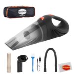 Woscher Cordless Vacuum Cleaner For Car & Home Use |2X Powerfull Suction, Dual Mode Battery 2800Mah | High Power Portable Lightweight Car Vacuum Cleaner Wireless Vacuum, Rechargeable|2 Years Warranty