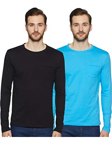 Amazon Brand – Symbol Men’S Solid Regular Fit T-Shirt (Pack Of 5) (Aw17Plpo5-3_Multicolor12 S)
