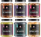 Nature Purify Dry Fruits Combo Pack 1.5Kg (250G Each All Premium) Almonds, Cashews, Figs, Apricots, Raisins(6 X 0.25 Kg)