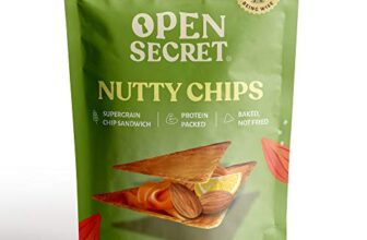 Open Secret Lemon Chilli Almond Butter Chips (Pack Of 12)| Baked, Not Fried| Lemon Chilli Almond Butter Nutty Dry Fruit Sandwich | Rich In Protein | Healthy Diet Snack Pack