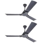 Ecolink Airozephyr 1200Mm Decorative Ceiling Fan|Bee 1 Star Rated Energy Efficient Ceiling Fan|Superior Air Delivery (Oyester Grey)