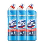 Hemir Domex Fresh Guard Disinfectant Toilet Cleaner Liquid, Ocean Fresh, 1 L| Pack Of 3,Freshness For 100 Flushes
